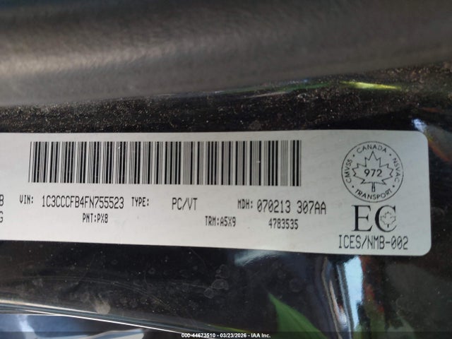 Aukcja sprzedaży 2015 Chrysler 200 Lx, vin: 1C3CCCFB4FN755523, numer aukcji: 44673510