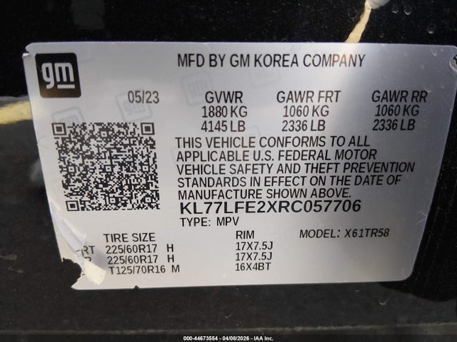 Chevrolet Trax Fwd Sp 2024 KL77LFE2XRC057706 Image 9