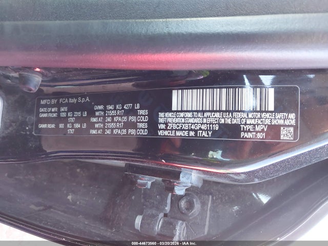 2016 FIAT 500X ZFBCFXBT4GP461119 Photo 8