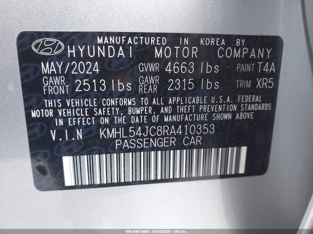 KMHL54JC8RA410353 Hyundai Sonata N Line