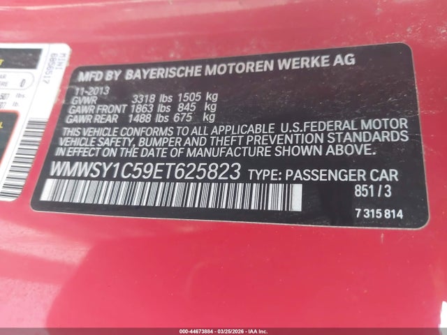 2014 MINI ROADSTER WMWSY1C59ET625823 Photo 8