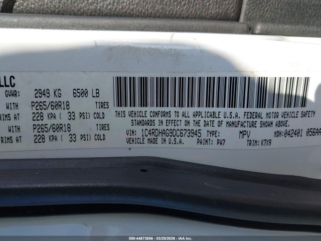2013 DODGE DURANGO 1C4RDHAG9DC673945 Photo 8