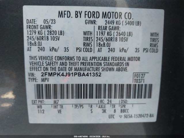 2023 FORD EDGE 2FMPK4J91PBA41352 Photo 8