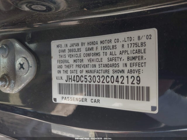 2002 ACURA RSX JH4DC53032C042129 Photo 8