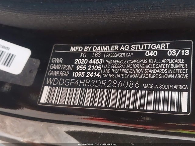 2013 Mercedes-benz C 250 Sport მანქანა იყიდება აუქციონზე, vin: WDDGF4HB3DR286086, აუქციონის ნომერი: 44674053