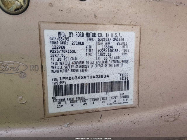1996 FORD EXPLORER 1FMDU34X9TUA23834 Photo 8