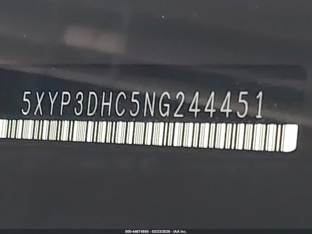 5XYP3DHC5NG244451 KIA Telluride Ex