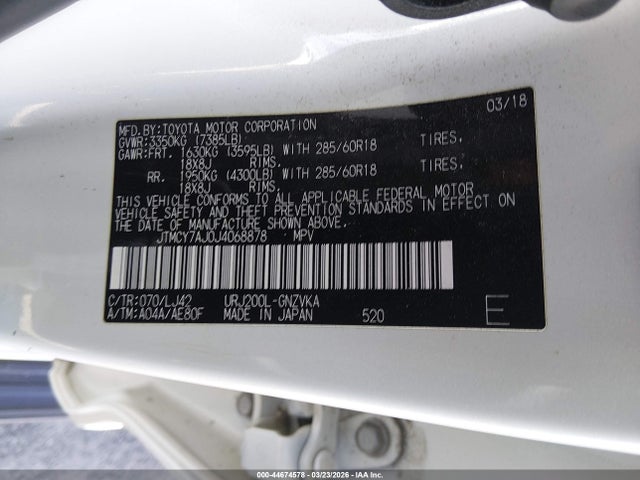 JTMCY7AJ0J4068878 Toyota Land Cruiser V8