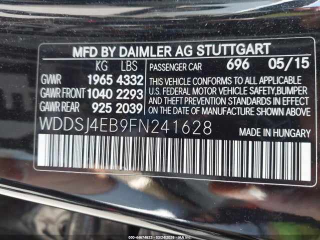 2015 MERCEDES-BENZ CLA 250 WDDSJ4EB9FN241628 Photo 8