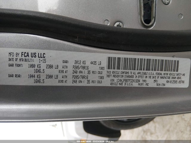 2015 JEEP PATRIOT 1C4NJPBB7FD241694 Photo 8