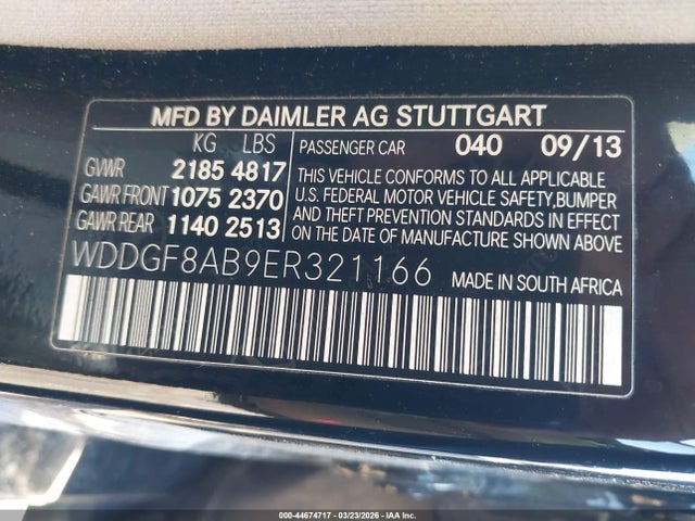 WDDGF8AB9ER321166 Mercedes-Benz C 300 Sport 4matic