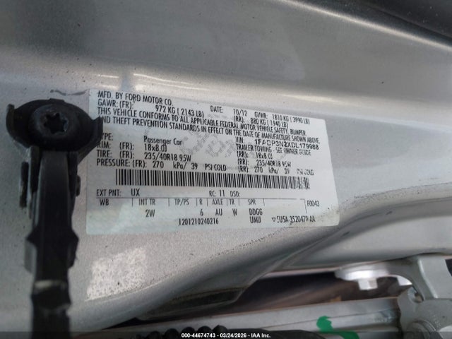Продаж на аукціоні авто 2013 Ford Focus Titanium, vin: 1FADP3N2XDL179988, номер лоту: 44674743