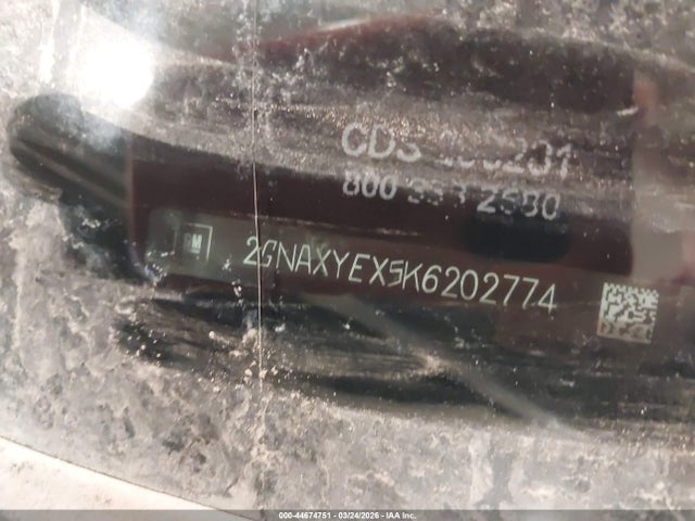 44674751 :رقم المزاد ، 2GNAXYEX5K6202774 vin ، 2019 Chevrolet Equinox Premier مزاد بيع