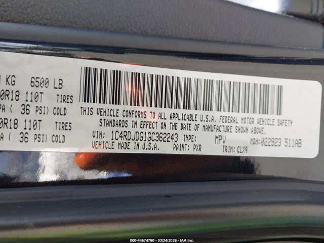 2016 DODGE DURANGO 1C4RDJDG1GC362243 Photo 8