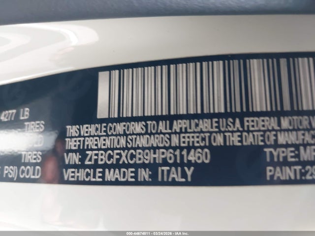 2017 FIAT 500X ZFBCFXCB9HP611460 Photo 8