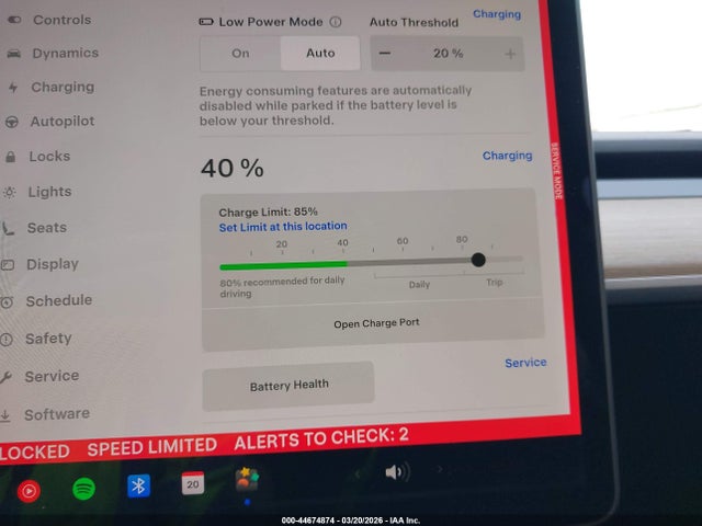 44674874 :رقم المزاد ، 5YJYGDEE5LF035052 vin ، 2020 Tesla Model Y Long Range Dual Motor All-wheel Drive مزاد بيع