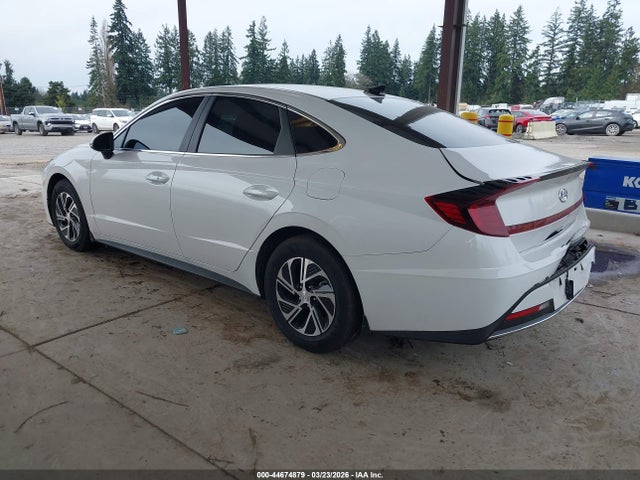 KMHL24JJXPA074080 Hyundai Sonata Hybrid Blue