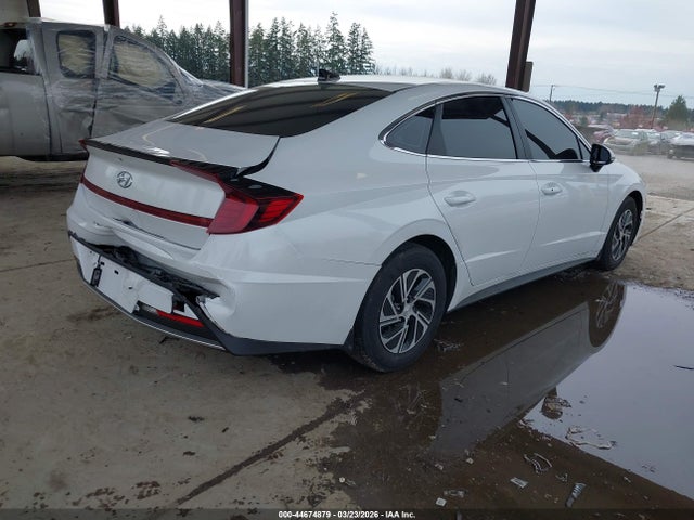 KMHL24JJXPA074080 Hyundai Sonata Hybrid Blue