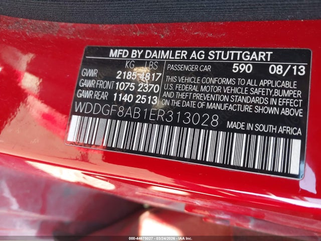 Продажа на аукционе авто 2014 Mercedes-benz C 300 Sport 4matic, vin: WDDGF8AB1ER313028, номер лота: 44675027
