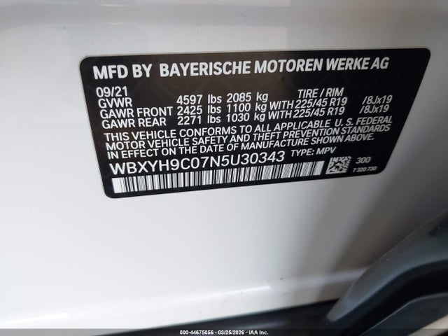 2022 BMW X2 WBXYH9C07N5U30343 Photo 8