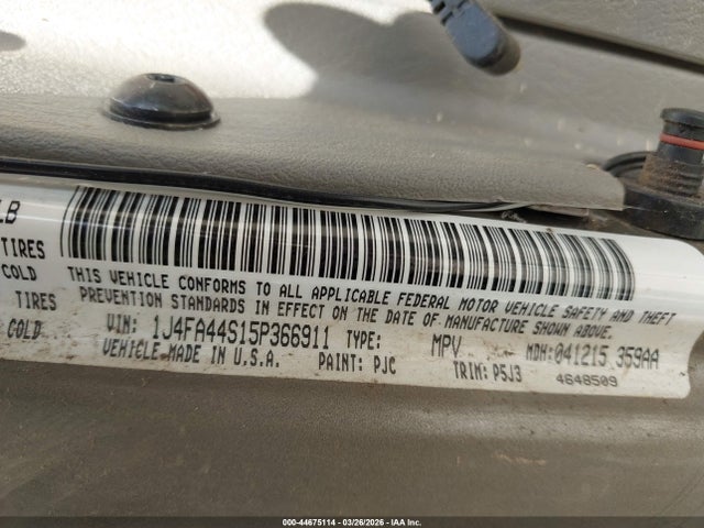 2005 JEEP WRANGLER 1J4FA44S15P366911 Photo 8