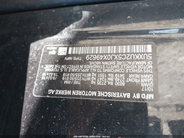 5UXKU2C5XJ0X49629 BMW X6 Xdrive35i