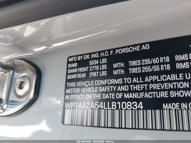 Porsche Macan 2020 WP1AA2A54LLB10834 Image 9