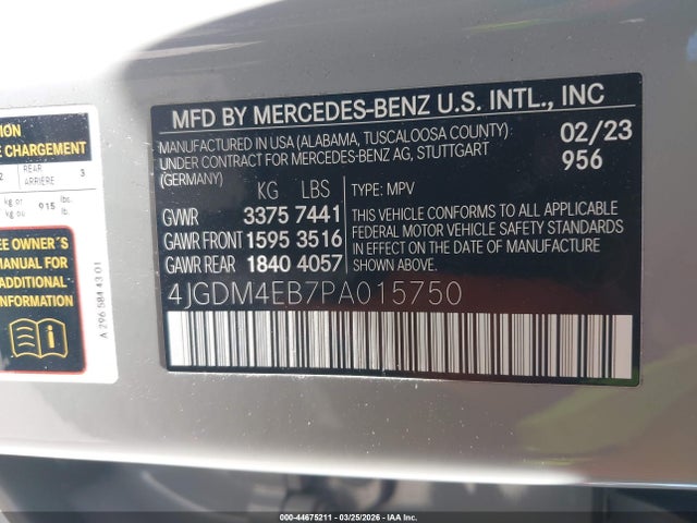 2023 MERCEDES-BENZ EQS 580 SUV 4JGDM4EB7PA015750 Photo 8