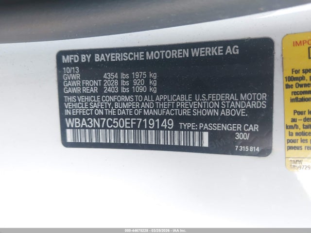 BMW 428i 2014 WBA3N7C50EF719149 Image 9