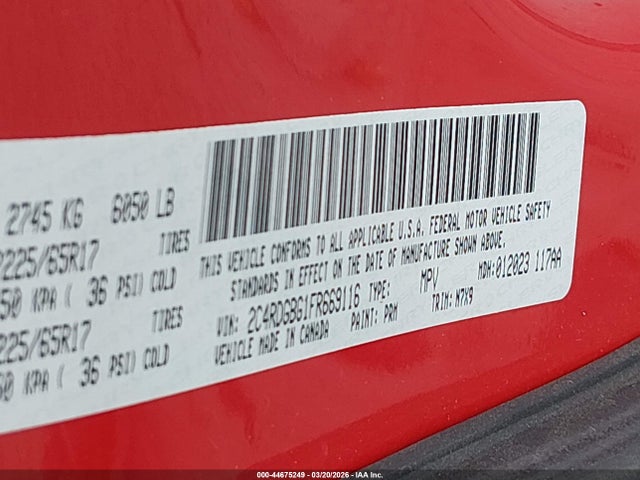Dodge Grand Caravan Se 2015 2C4RDGBG1FR669116 Image 9