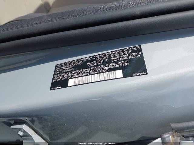 2025 VOLVO XC90 PLUG-IN HYBRID YV4H60PB7S1376231 Photo 8