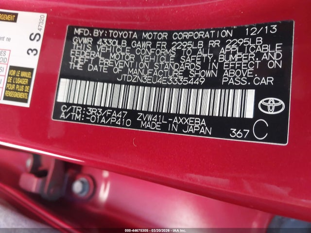 Toyota Prius V Three 2014 JTDZN3EU4E3335449 Image 9