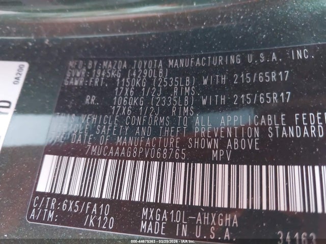 Toyota Corolla Cross Le 2023 7MUCAAAG8PV068765 Image 9