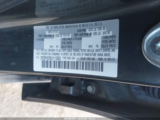 2020 MAZDA MAZDA3 3MZBPAEM9LM116852 Photo 8