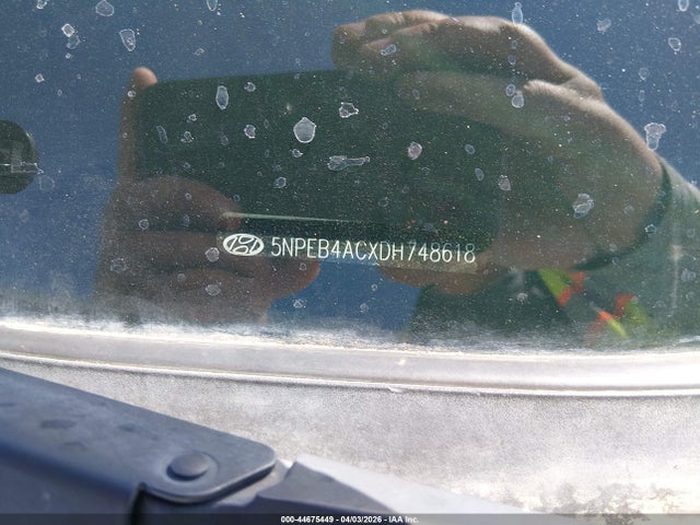 2013 Hyundai Sonata Gls მანქანა იყიდება აუქციონზე, vin: 5NPEB4ACXDH748618, აუქციონის ნომერი: 44675449