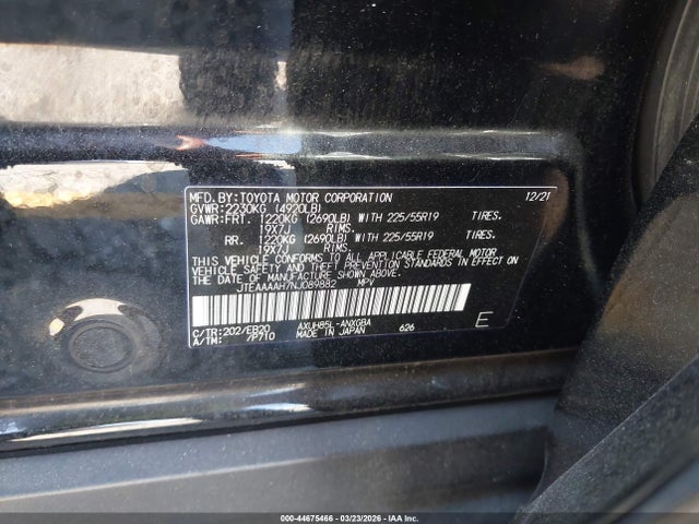2022 TOYOTA VENZA JTEAAAAH7NJ089882 Photo 8