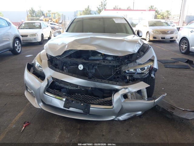 2014 Infiniti Q50 Premium მანქანა იყიდება აუქციონზე, vin: JN1BV7APXEM691281, აუქციონის ნომერი: 44675593