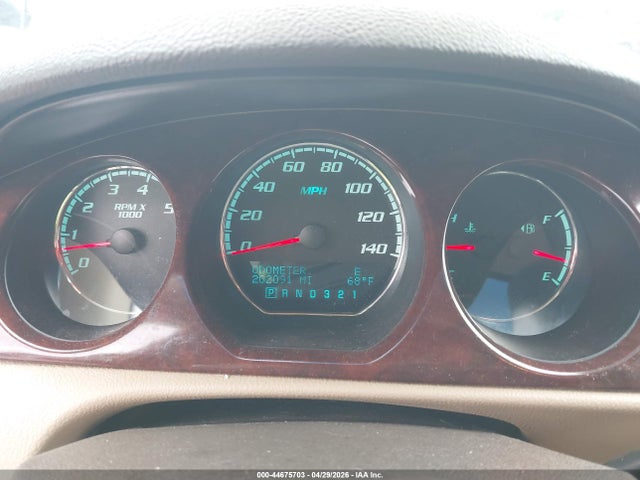 44675703 :رقم المزاد ، 1G4HD57M49U141703 vin ، 2009 Buick Lucerne Cxl مزاد بيع