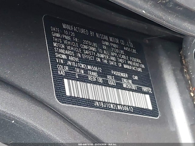 Продажа на аукционе авто 2020 Nissan Rogue Sport Sv Awd Xtronic Cvt, vin: JN1BJ1CW2LW650612, номер лота: 44675708
