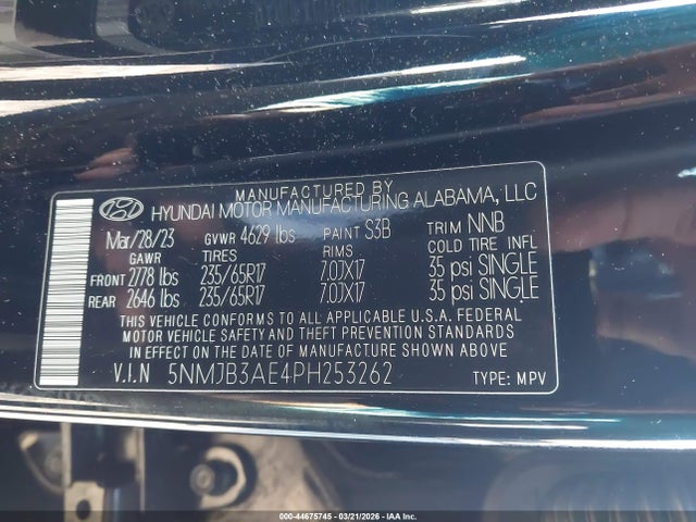 2023 HYUNDAI TUCSON 5NMJB3AE4PH253262 Photo 8