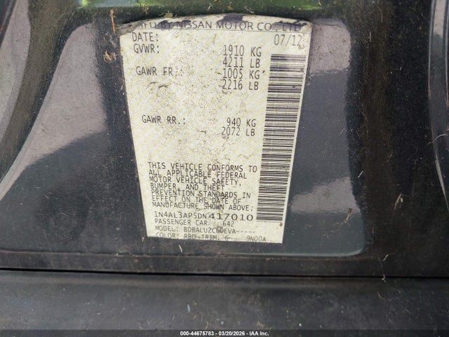 2013 NISSAN ALTIMA 1N4AL3AP5DN417010 Photo 8