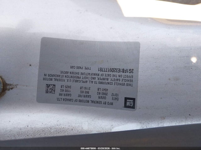 2013 CHEVROLET CAMARO 2G1FB1E32D9177781 Photo 8