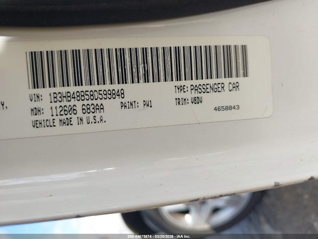 Продажа на аукционе авто 2008 Dodge Caliber Sxt, vin: 1B3HB48B58D599848, номер лота: 44675874
