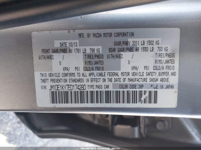 Продаж на аукціоні авто 2014 Mazda Mazda2 Sport, vin: JM1DE1KY7E0174280, номер лоту: 44676015
