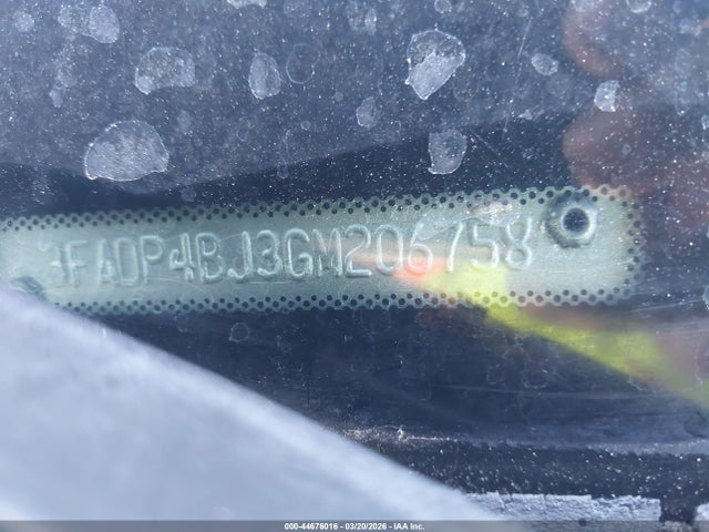 Ford FIESTA SE 2016 3FADP4BJ3GM206758 Image 9