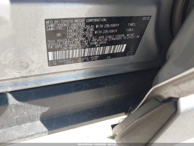 44676104 :رقم المزاد ، JTMC1RFV9SJ034131 vin ، 2025 Toyota Rav4 Xle Premium مزاد بيع
