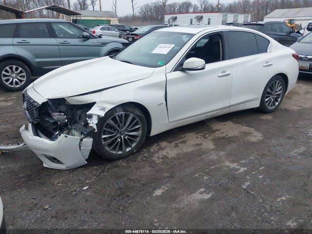 2018 Infiniti Q50 3.0t Luxe მანქანა იყიდება აუქციონზე, vin: JN1EV7AP5JM360079, აუქციონის ნომერი: 44676114