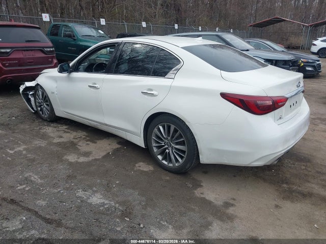 2018 Infiniti Q50 3.0t Luxe მანქანა იყიდება აუქციონზე, vin: JN1EV7AP5JM360079, აუქციონის ნომერი: 44676114