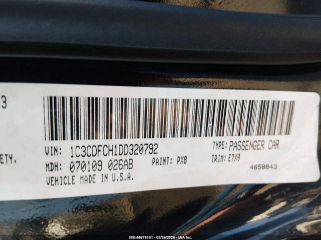Продажа на аукционе авто 2013 Dodge Dart Limited, vin: 1C3CDFCH1DD320792, номер лота: 44676151