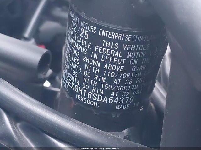 Kawasaki Ex500 H 2025 ML5EXGH16SDA64379 Image 10